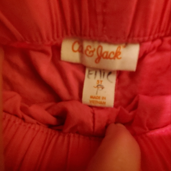 3T bundle kids headquarters yellow butterfly cat & jack pink lace shorts legging - Picture 7 of 9